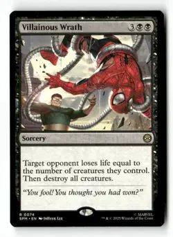 Villainous Wrath 74 Rare MTG SPM NM - Image 2
