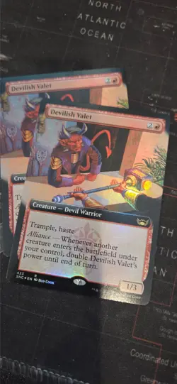MtG Devilish Valet (Extended Art) Foil x2 - Image 1