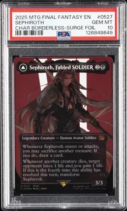 2025 #0527 SEPHIROTH, FABLED SOLDIER/SEPHIROTH, ONE-WINGED ANGEL PSA 10 - Image 1