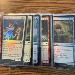 Magic: The Gathering Bloomburrow Foil Lot Of 58 COMMONS/ UNCOMMONS MTG SLEEVED - Image 3