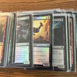Magic: The Gathering Bloomburrow Foil Lot Of 58 COMMONS/ UNCOMMONS MTG SLEEVED - Image 5