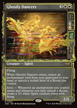 x1 Ghostly Dancers - Showcase R MTG Duskmourn: House of Horror M/NM, English - Image 1