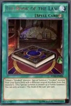 The Book of the Law Secret Rare Fusion Enforcers FUEN-EN036 Unlimited LP - Image 1