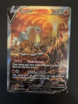 Entei v GG36/GG70 Crown Zenith: Galarian Gallery Holo Pokemon Card Ultra Rare - Image 1