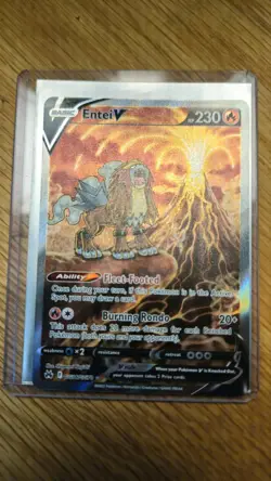 Entei v GG36/GG70 Crown Zenith: Galarian Gallery Holo Pokemon Card Ultra Rare - Image 3