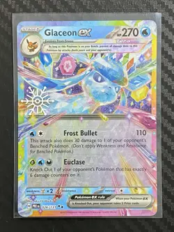 Pokemon TCG Glaceon ex 026/131 Snowflake Stamp Promo 2025 Holiday Advent - Image 1