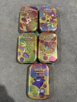 Pokemon TCG Scarlet & Violet - 151 Mini Tin Lot Of 5 Sealed - Image 1