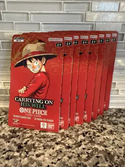 One Piece OP-13 CARRYING ON HIS WILL Sleeved Booster Pack - price per pkg-🔥 🔥 - Image 1