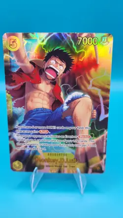 Bandai One Piece Card Game Monkey D. Luffy OP15-119 Secret Rare Alt Art Holo EN - Image 1
