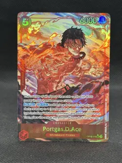 Portgas.D.Ace SEC ALT ART op-16-118 OP-16 The Time Of Battle NM+ - Image 1