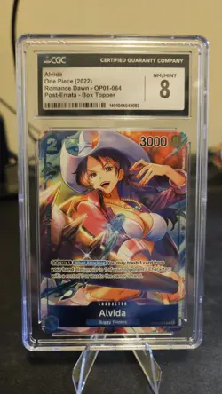 One Piece Alvida 2p22 Romance Dawn - OP01-064 Post-Errata - Box Topper CGC 8 - Image 1