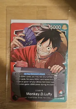 One Piece TCG English Ichiban Kuji Monkey D. Luffy Promo (OP13-001) NEW SEALED - Image 1
