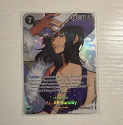 Bandai One Piece Card Game Ms. All Sunday OP14-084 SR SP Alt Art Holo EN - Image 1