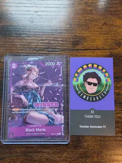 Black Maria (Tournament Pack Vol. 2) [Winner] ST04-011 One Piece Promotion Cards - Image 1