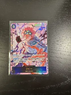 Koby OP11-119 SEC Parallel A Fist of Divine Speed One Piece Card Japanese - Image 1