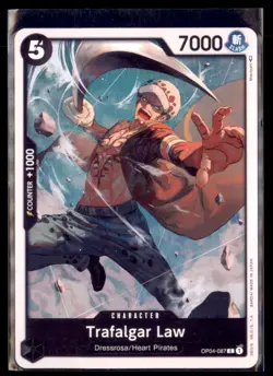 One Piece Kingdom of Intrigue Trafalgar Law OP 04-087 Lot 3 - Image 1