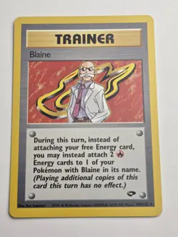 Blaine #100/132 - Pokemon - Gym Challenge - Non-Holo Rare LP - Image 1