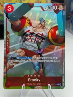 One Piece TCG Franky Full Art Parallel ST21-011 Starter Deck EX: Gear 5 NM - Image 1