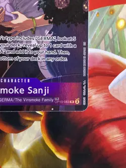 Vinsmoke Sanji TR OP10-063 Alternate Art One Piece Legacy Of The Master English - Image 3
