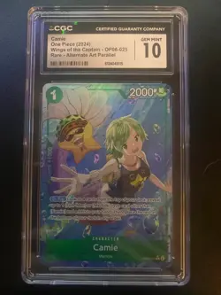 2024 ONE PIECE WINGS OF THE CAPTAIN, RARE - ALTERNATE ART PARALLE CAMIE CGC 10 - Image 1