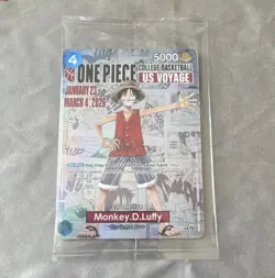 Bandai One Piece CCG Monkey.D.Luffy P-055 Promo Foil 5000 2026 English - Image 1