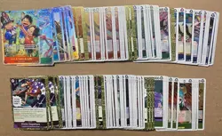 One Piece TCG: OP-13 COMPLETE Rare Playset Lot with 1 of Each Leader + 7 SR - Image 1