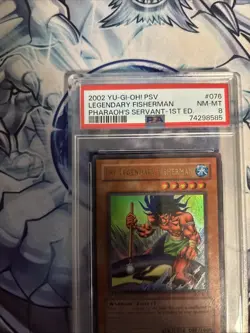 The Legendary Fisherman 1st Edition Ultra Rare PSV-076 Yugioh PSA 8 - Image 3