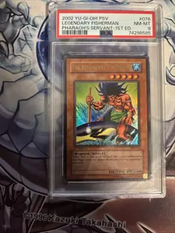 The Legendary Fisherman 1st Edition Ultra Rare PSV-076 Yugioh PSA 8 - Image 4