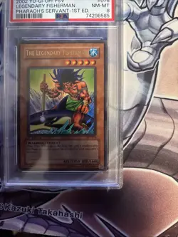The Legendary Fisherman 1st Edition Ultra Rare PSV-076 Yugioh PSA 8 - Image 5
