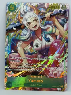 One Piece TCG Yamato OP01-121 PRB-01 Alternate Art Secret Rare The Best English - Image 2