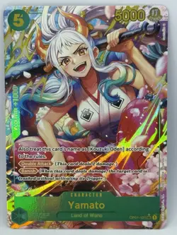 One Piece TCG Yamato OP01-121 PRB-01 Alternate Art Secret Rare The Best English - Image 3