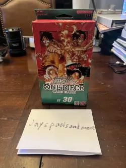 One Piece TCG Starter Deck ST-30 Luffy and Ace English Sealed Box EX NEW IN HAND - Image 1