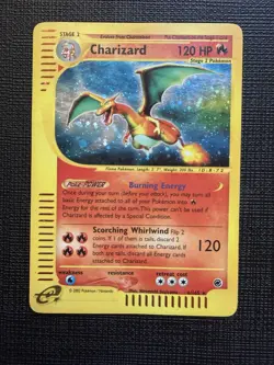 Pokemon TCG Charizard Expedition Base Holo Rare Holo 6/165 120 HP Nintendo 2002 - Image 1
