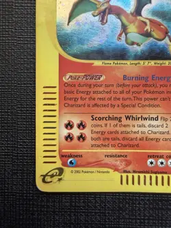 Pokemon TCG Charizard Expedition Base Holo Rare Holo 6/165 120 HP Nintendo 2002 - Image 5