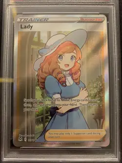 PSA 9 Lady 193/196 -Full Art Pokemon Card- Lost Origins MINT (t) - Image 3