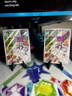 Purrloin 136/086 SV White Flare Illustration Rare Holo Card English NM Condition - Image 1