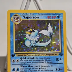 Pokemon Vaporeon Jungle 1st Edition Holo Rare #12 12/64 Pokemon Card MP - Image 3