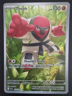 Pokemon TCG Throh 128/086 Sv: Black Bolt Illustration Rare Holo Card - Image 1
