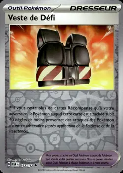 Carte Pokemon VESTE DE DEFI 162/182 REVERSE EV4 Ecarlate et Violet PAR FR NEUF - Image 1