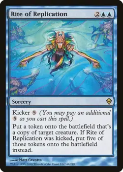 Rite of Replication SP Zendikar MTG Magic The Gathering Blue English Card - Image 1