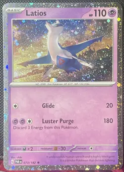 Latios 073/182 Cosmos Holo Promo Paradox Rift Pokemon Card NM - Image 1