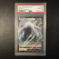 PSA 10 Lugia V Silver Tempest Holo SWSH Pokemon Card 2022 138/195 - Image 1