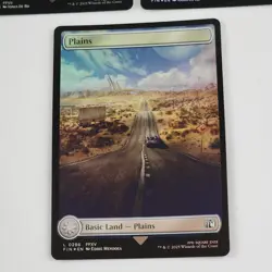 x3 Plains (0295 & 0296) Final Fantasy (Full Art) Foil NM MTG FIN Card Lot Magic - Image 2