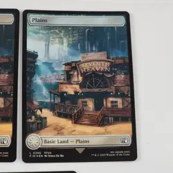 x3 Plains (0295 & 0296) Final Fantasy (Full Art) Foil NM MTG FIN Card Lot Magic - Image 3