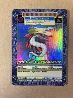 Digimon Digi-Battle Series 3 Megaseadramon BO-146 Holo Foil 2000 Bandai Card - Image 1