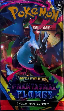 Charizard Phantasmal Flames Booster Pack 10 Cards English Sealed - Image 1