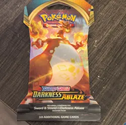 Pokemon Sword & Shield Darkness Ablaze Booster Pack English 10 Cards Charizard - Image 1