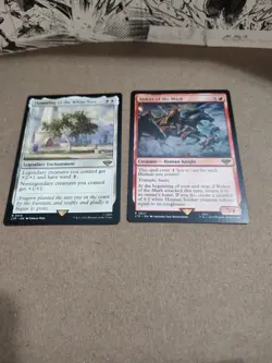 2 MtG LTR Cards, Riders of the Mark 827 & Flowering White Tree 015 Magic NM - Image 1