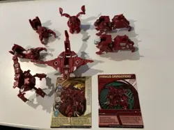 Bakugan Battle Brawlers Maxus Dragonoid All 7 Parts + 2 Card 2009 USA - Image 1