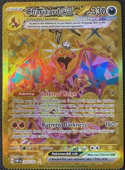 Charizard ex 228/197 SV03: Obsidian Flames Holo - Pokemon Card - Image 1